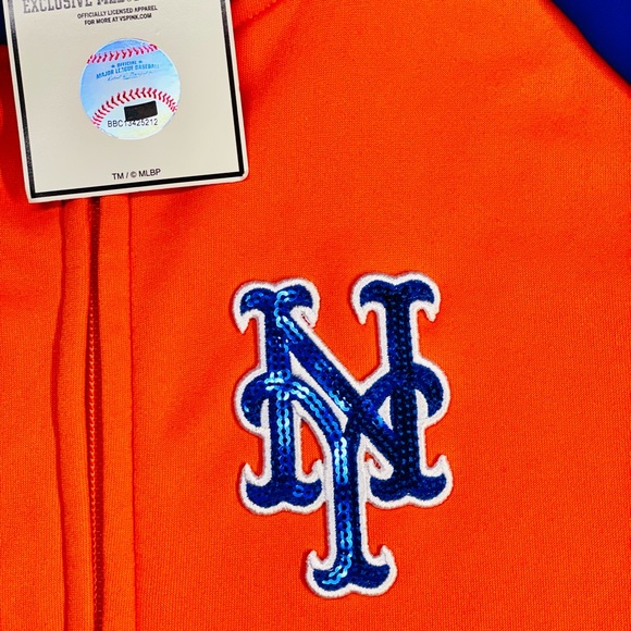 Victoria's Secret PINK METS BLING TRACK JACKET - Picture 4 of 5